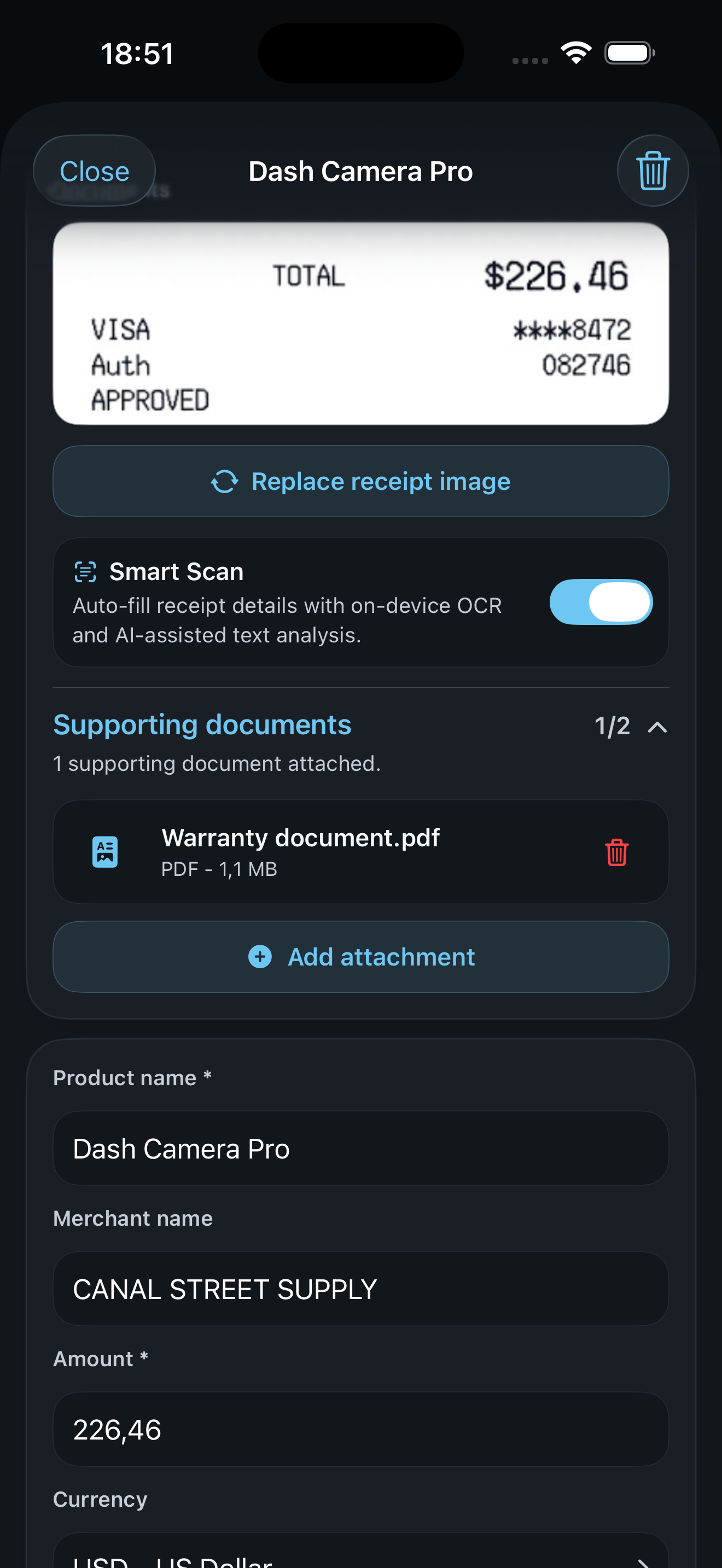 Keep Receipt screenshot 2