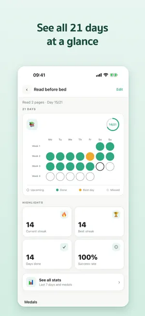 21 Days: Habit Builder screenshot 2