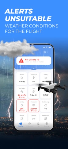 UAV Weather Forecast for Drone iPhone screenshot