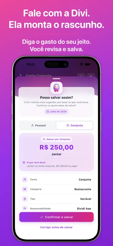 dividi - Controle Financeiro screenshot 3 of 8
