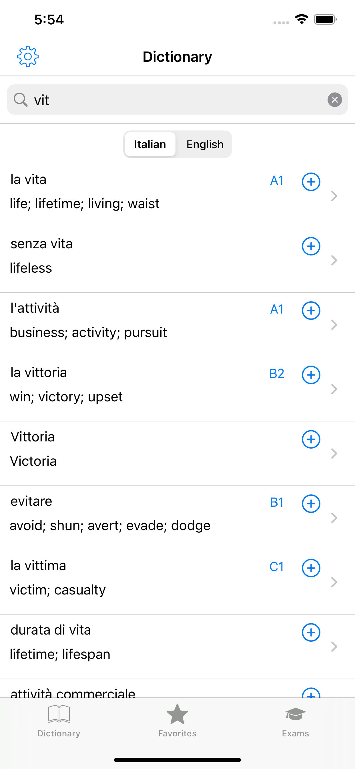 Italian Pro：dictionary tutor