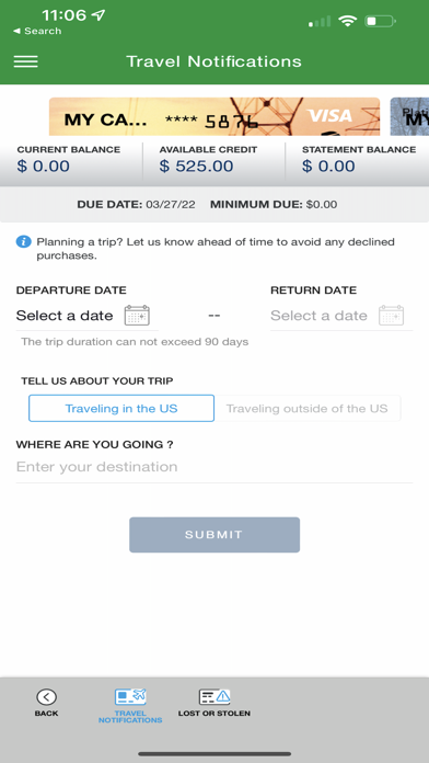 Card Control Dominion Energy Screenshot