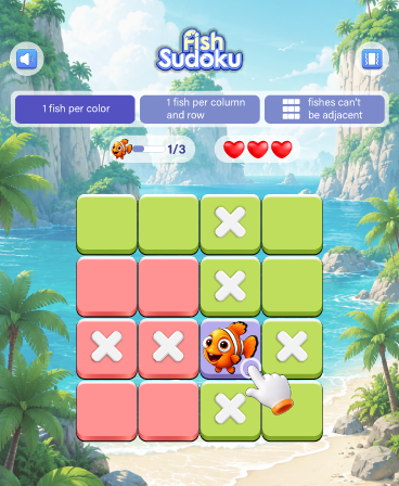Fish Sudoku: cute watch puzzle screenshot 9