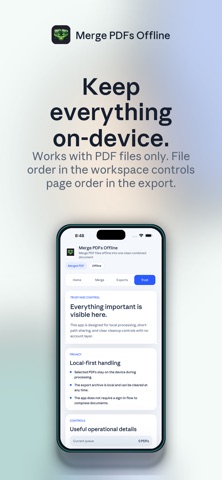 Merge PDFs Offline screenshot