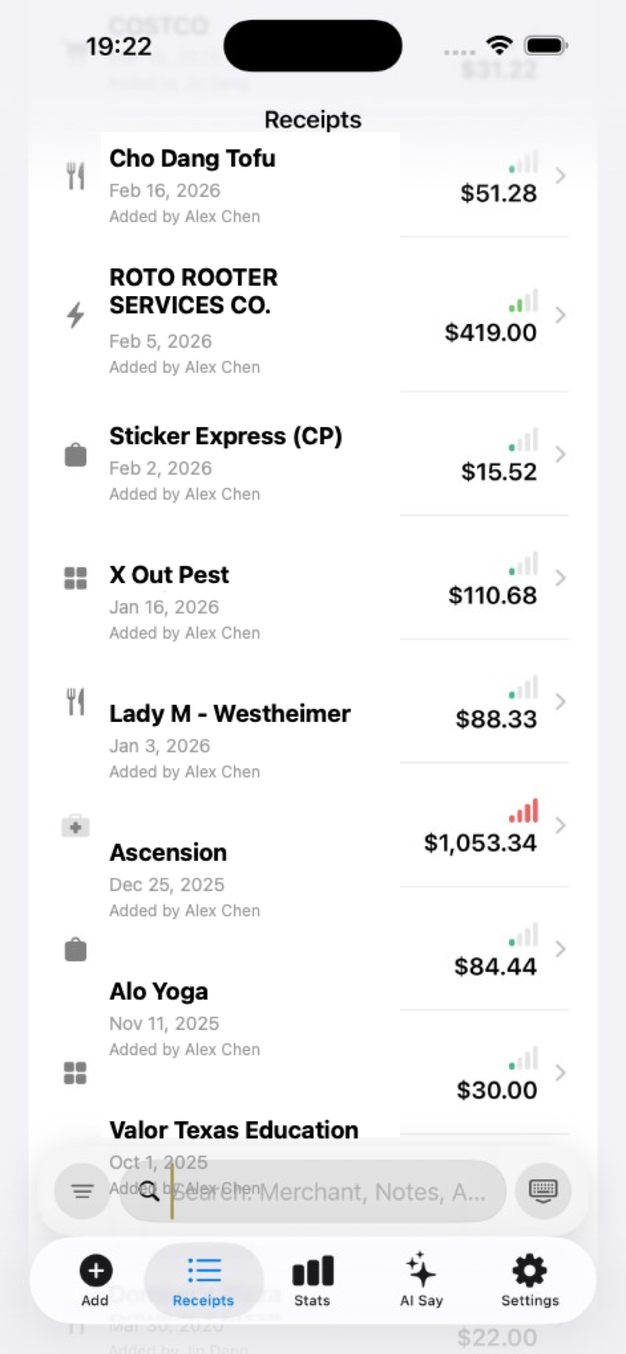 Receipt Assistant