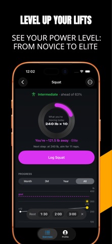 Ferro: Gym Strength Tracker Screenshot 5 of 6