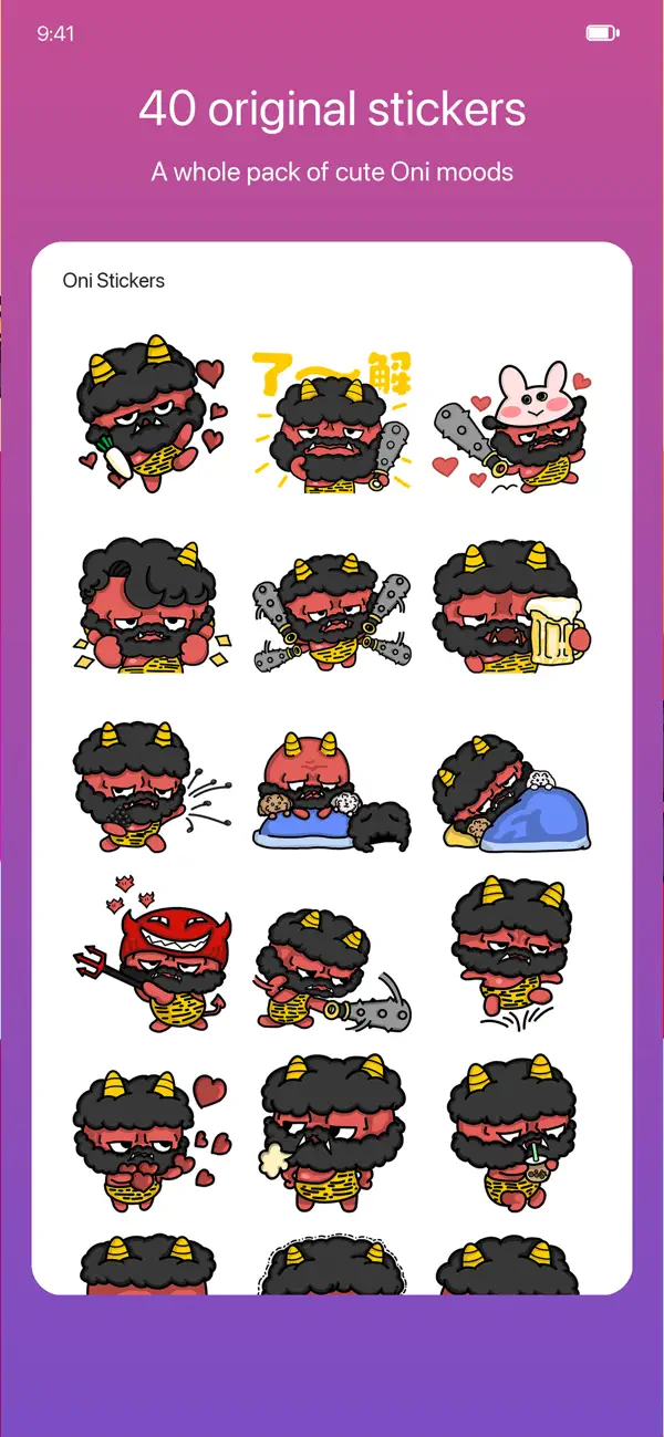 Screenshot #3 pour OniStickers