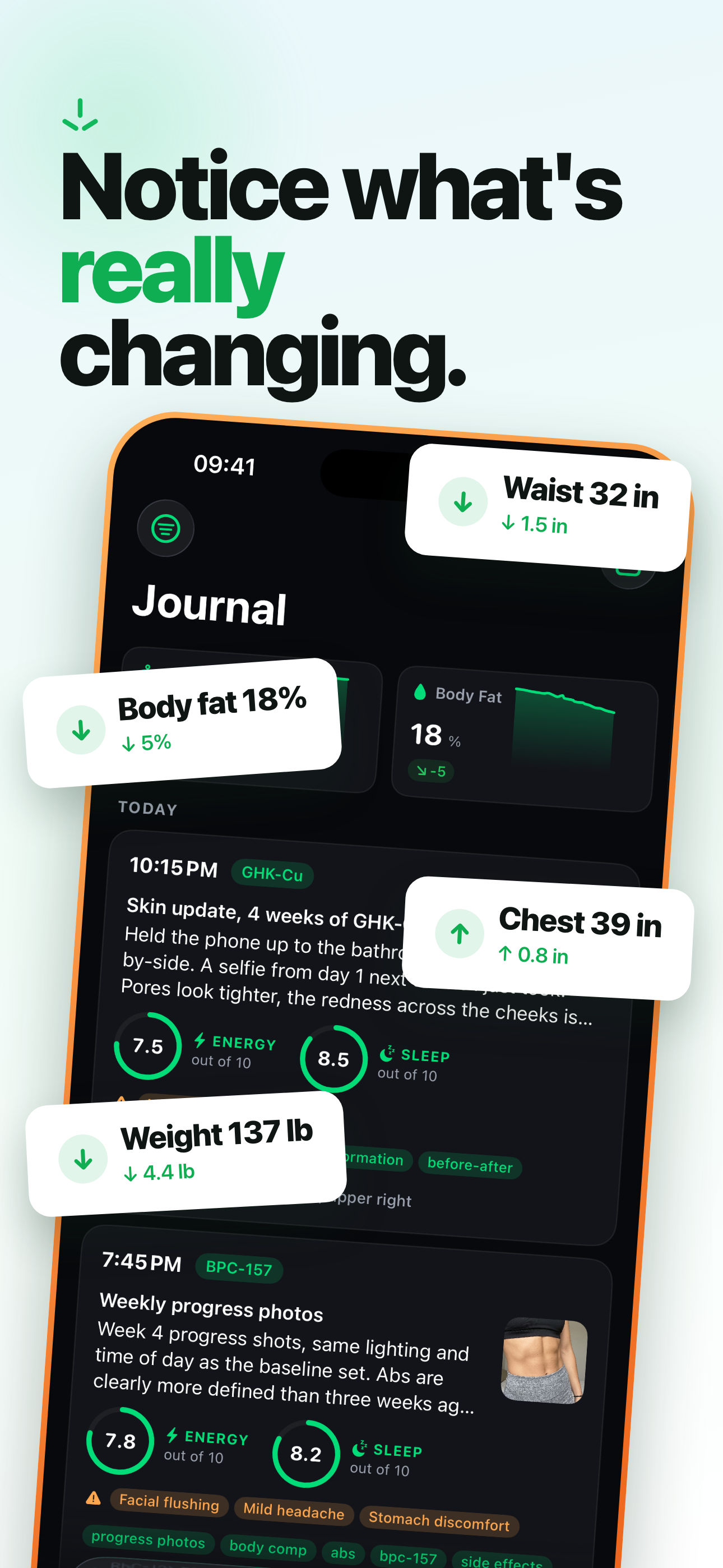 Peptide Tracker & AI Journal screenshot 2