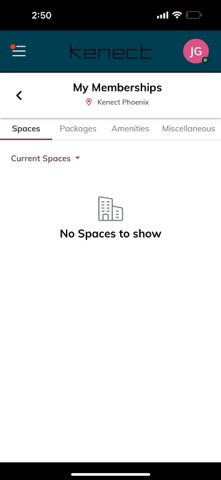 Kenect Membership iPhone screenshot
