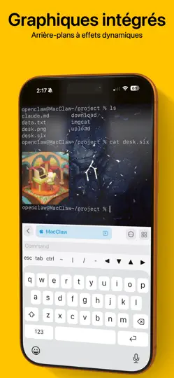 Capture d'écran de La Terminal: Mosh & SSH sur iPhone 3