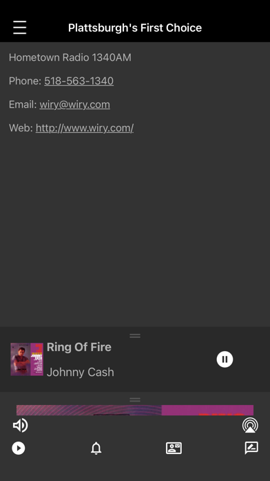 Screenshot #3 pour WIRY Hometown Radio