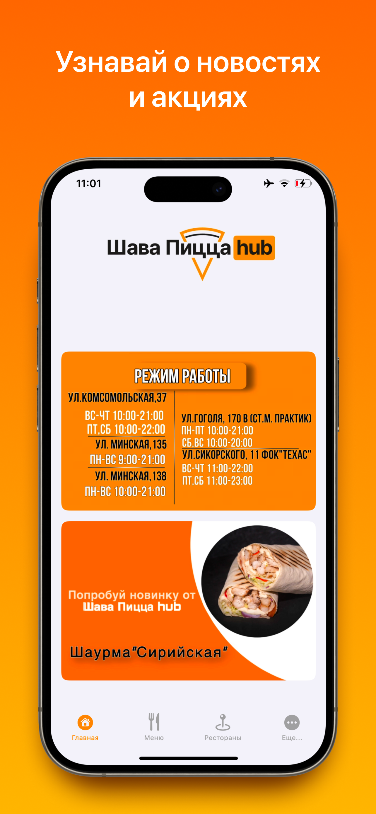 Шава Пицца hub