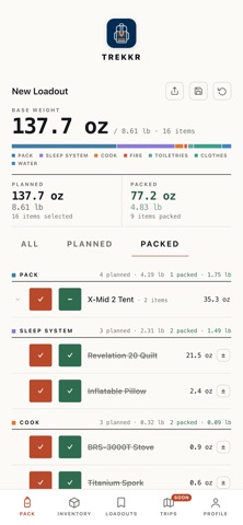 Trekkr: Backpacking Loadout screenshot