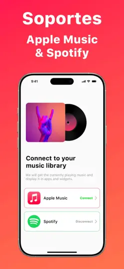 Captura de pantalla de VinylPod - Widget De Música en iPhone 4