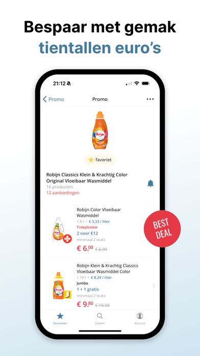 Promo aanbiedingen & kortingen Screenshot