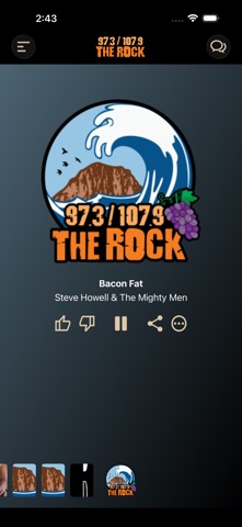 The Rock Community Radio app screenshot