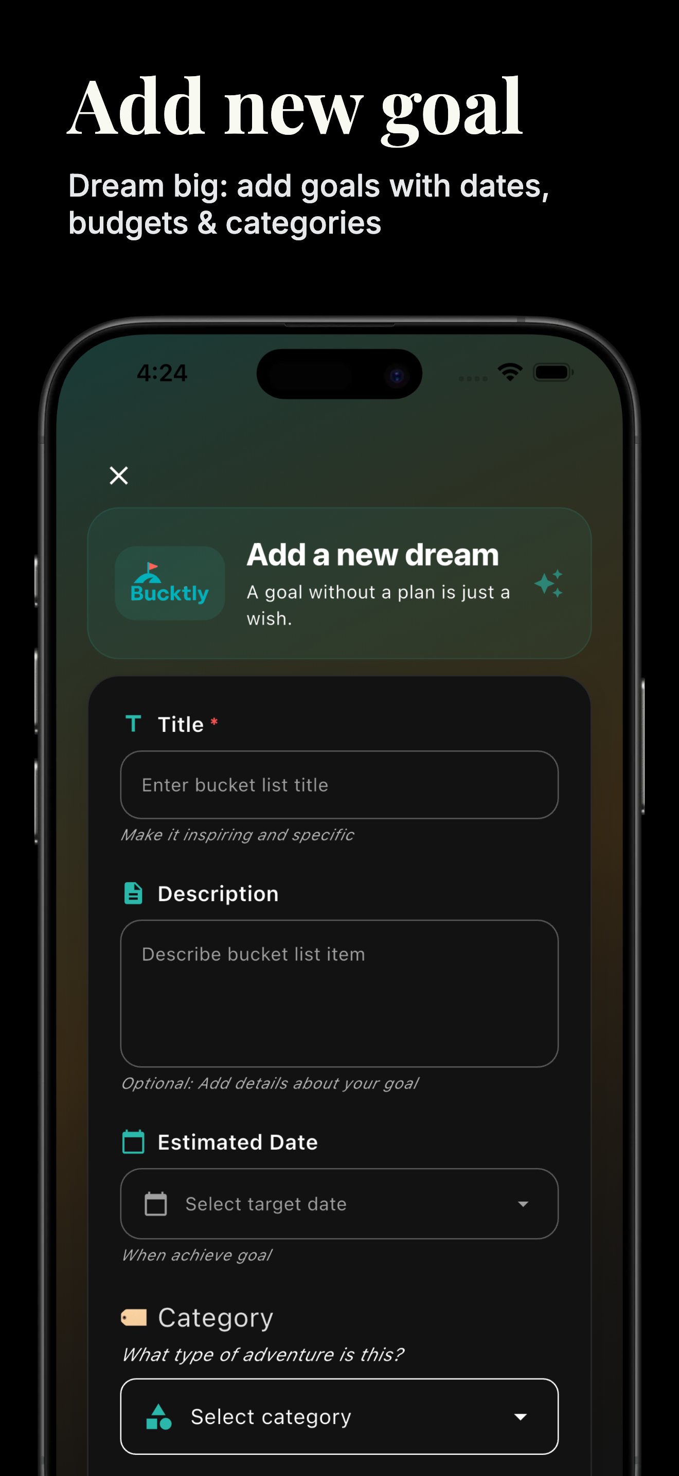 Bucktly: Goal & Habit Tracker
