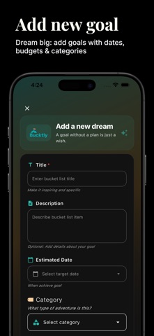 Bucktly: Goal & Habit Tracker screenshot