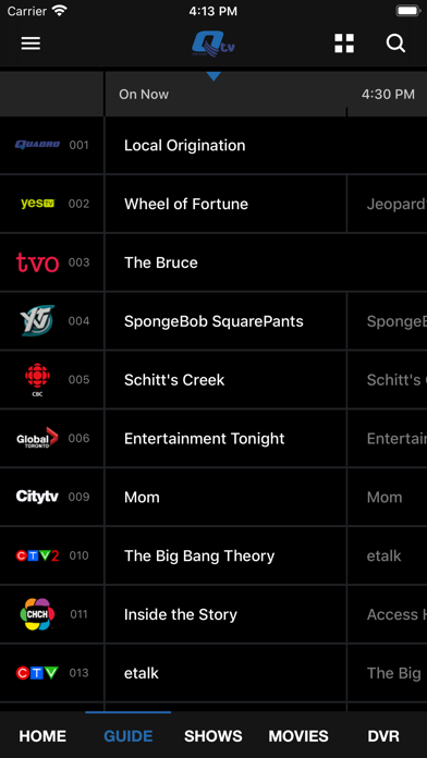 Q tv From Quadro Screenshot