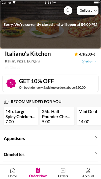 Italiano's TS18 1PS Screenshot