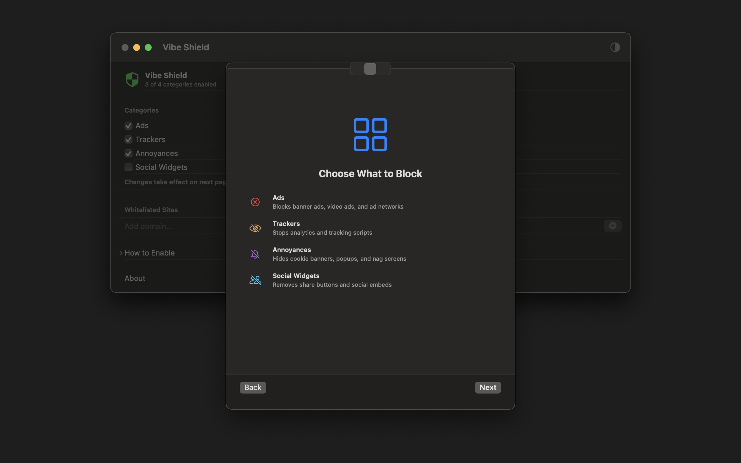 Vibe Shield: Smart Ad Blocker