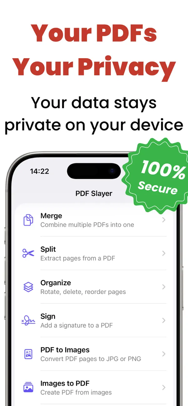 Screenshot #2 pour PDF Slayer: Private Editor