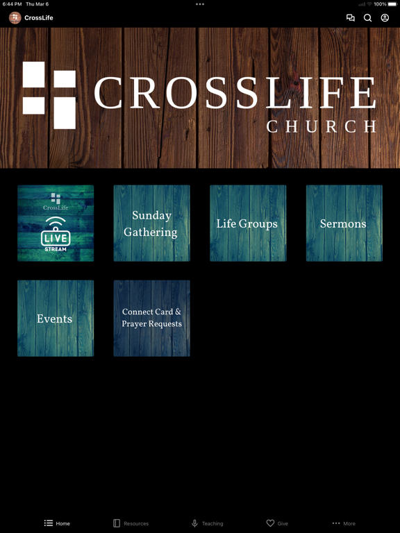 CrossLife Church JC iPad screenshot 1 - Lifestyle app
