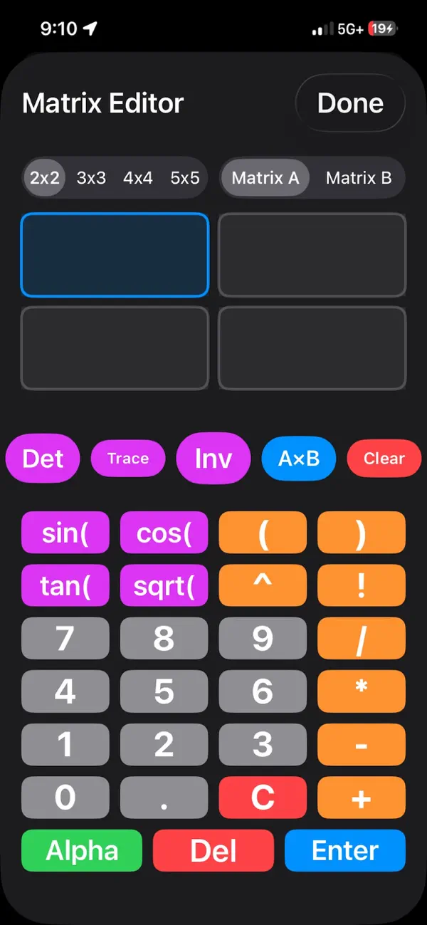 Screenshot #2 pour Offline Scientific Calculator