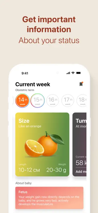 Pregnancy Tracker・App by Momsのスクリーンショット（2/9）