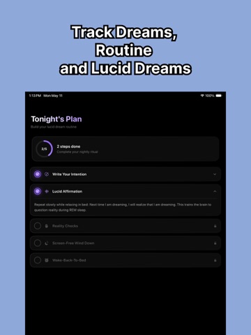 Lucid Dreaming - Dream Control iPad screenshot