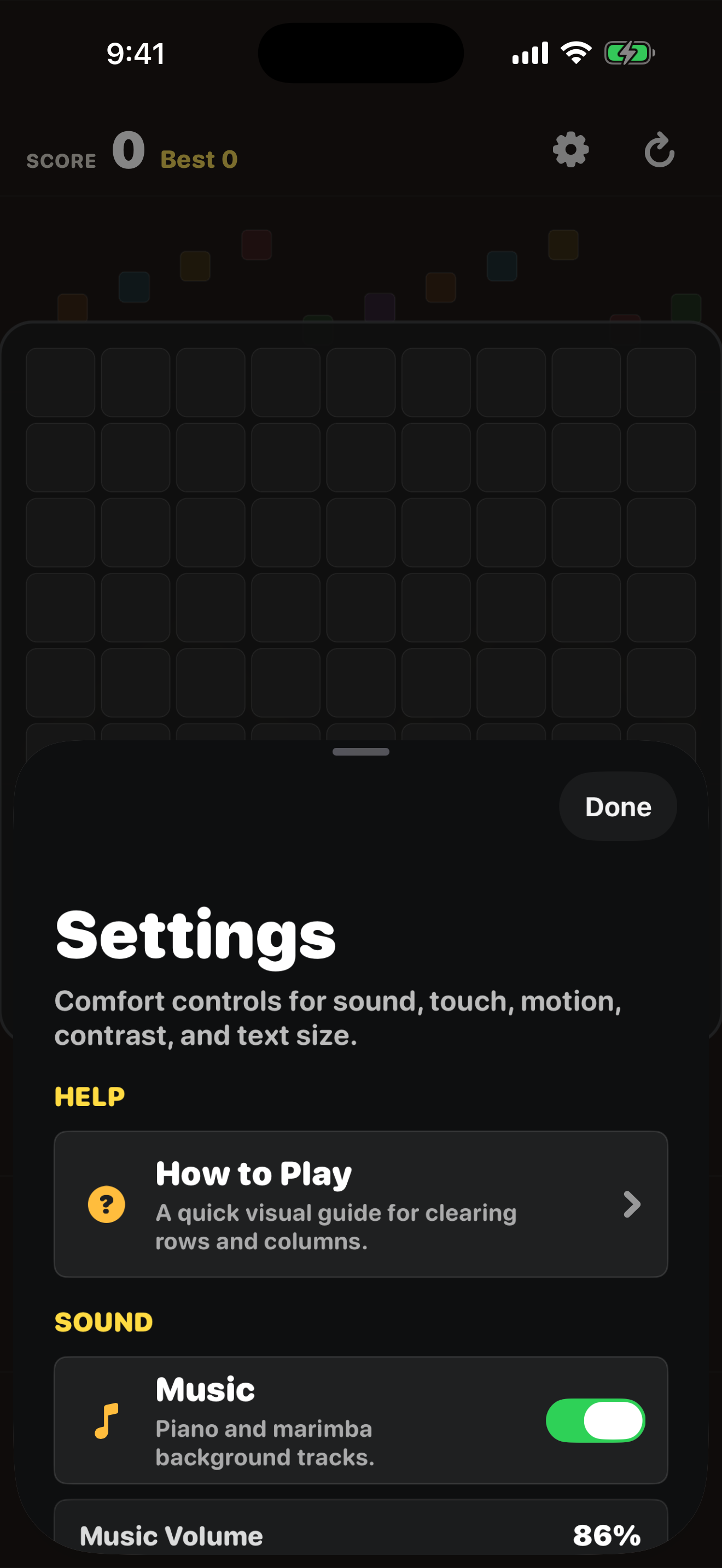 Neon Grid Blocks screenshot 3