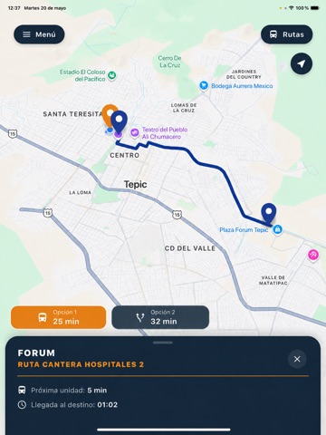 Abordo: Guía de transporte iPad screenshot 3