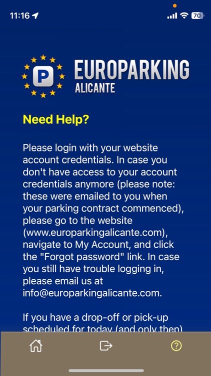 Europarking Alicante User App