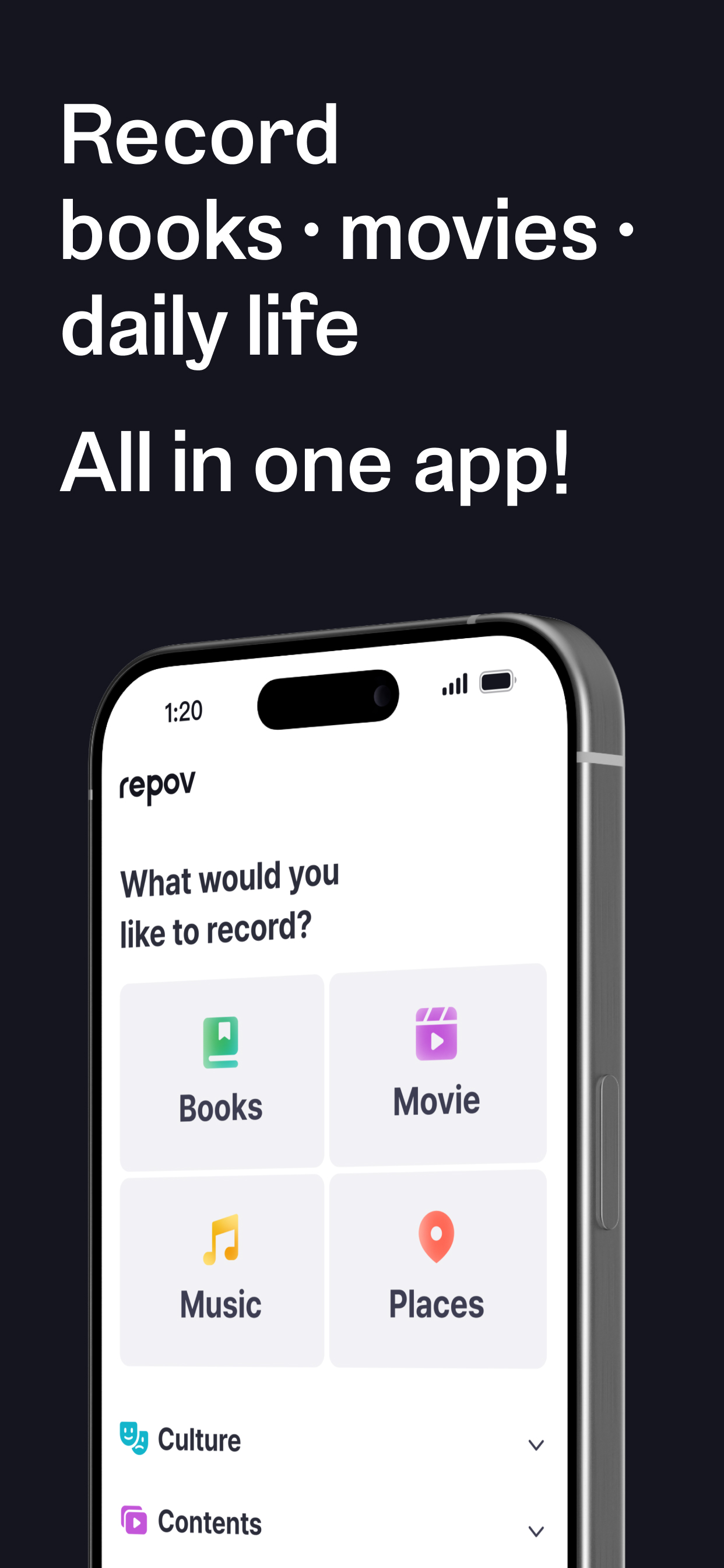 repov: A Mini Blog for Moments
