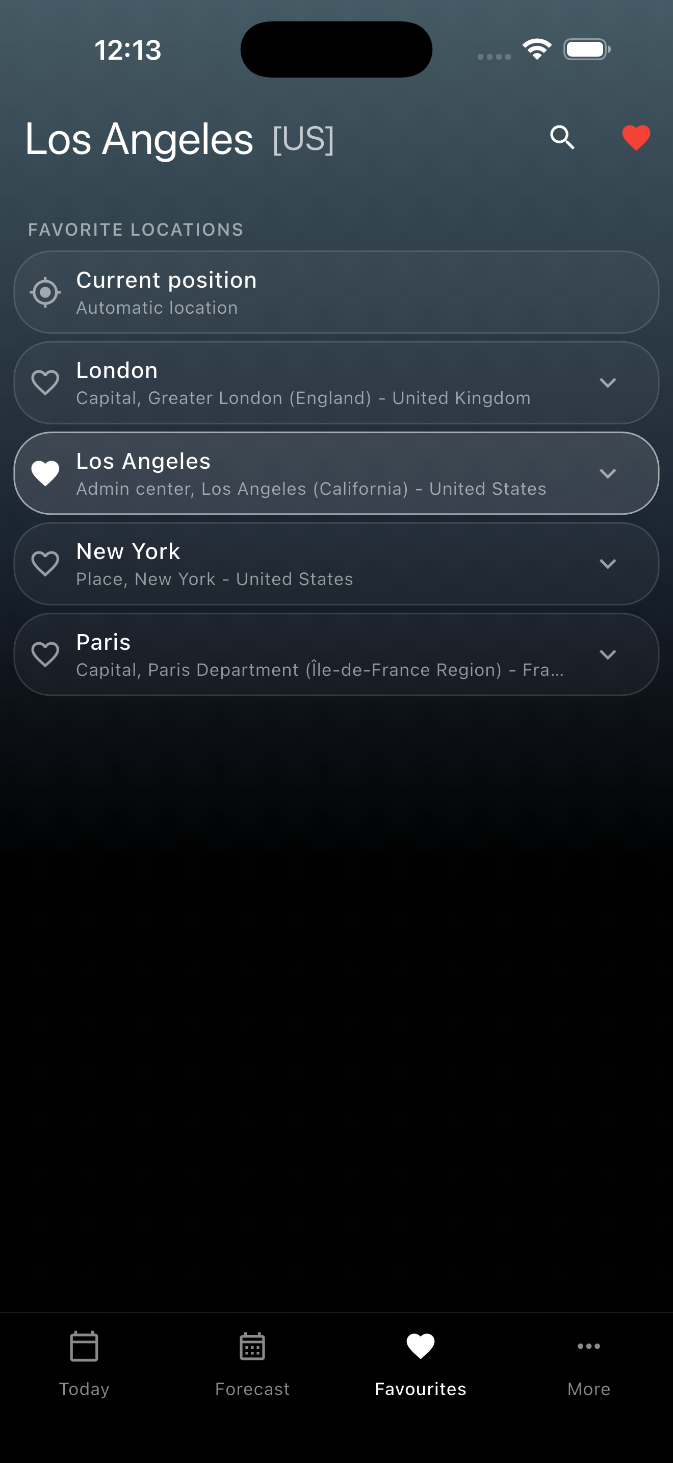 Sol: Weather app