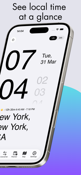 Clovk: World Time & Work Clock Screenshot 2 of 7