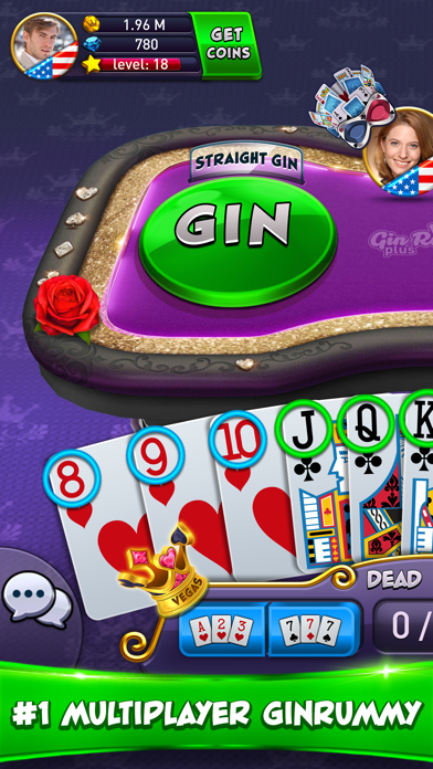 Gin Rummy Plus - Fun Card Game Screenshot