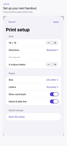 Lettrow: Word Search Maker screenshot 4