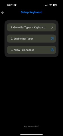 BarTyper Screenshot 3 of 6
