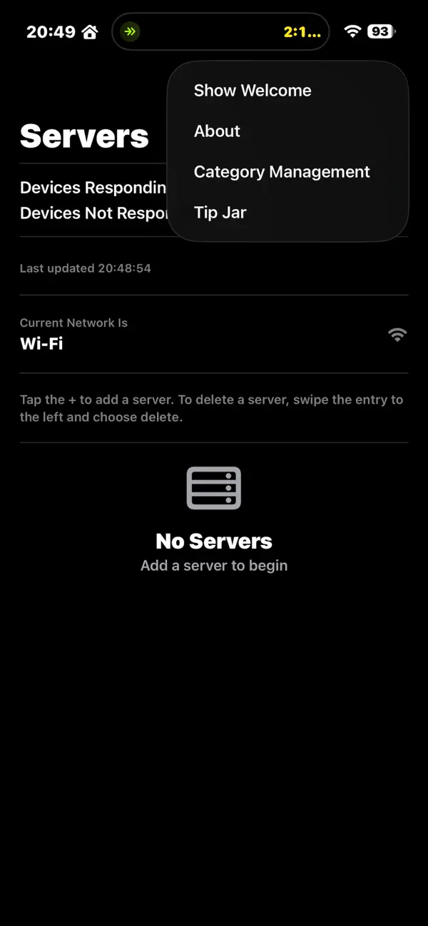 #1. Server Checker (iOS) Ved: Clint Yarwood