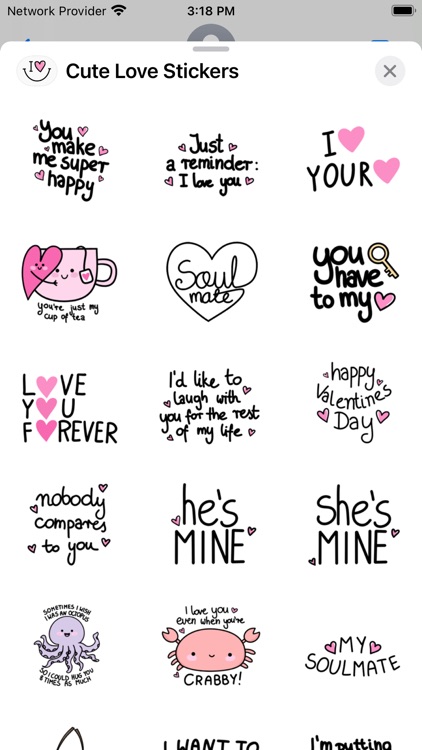 Cute Love Stickers!