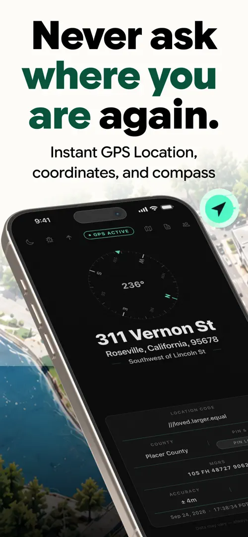 Screenshot von GPS Coordinates Finder 1