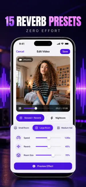 Add Reverb to Video: Echofy screenshot 3