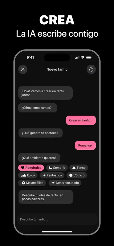 Figby: IA Fanfic Novelas Autor screenshot 4 of 4