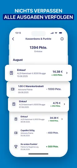 Screenshot von ALDI Luxemburg auf dem iPhone 5