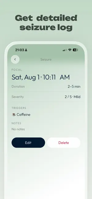 Seizurely: Epilepsy Diary screenshot 3