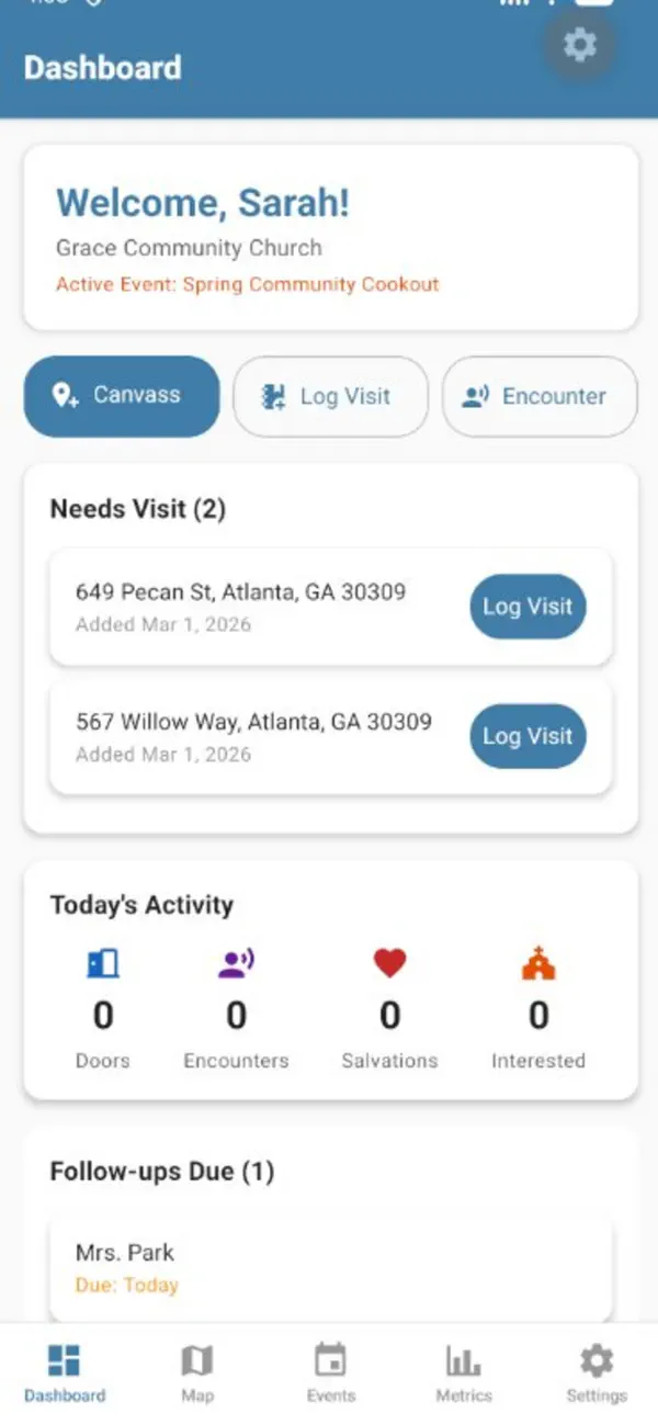 Screenshot #2 pour Door2Door - Church Canvassing