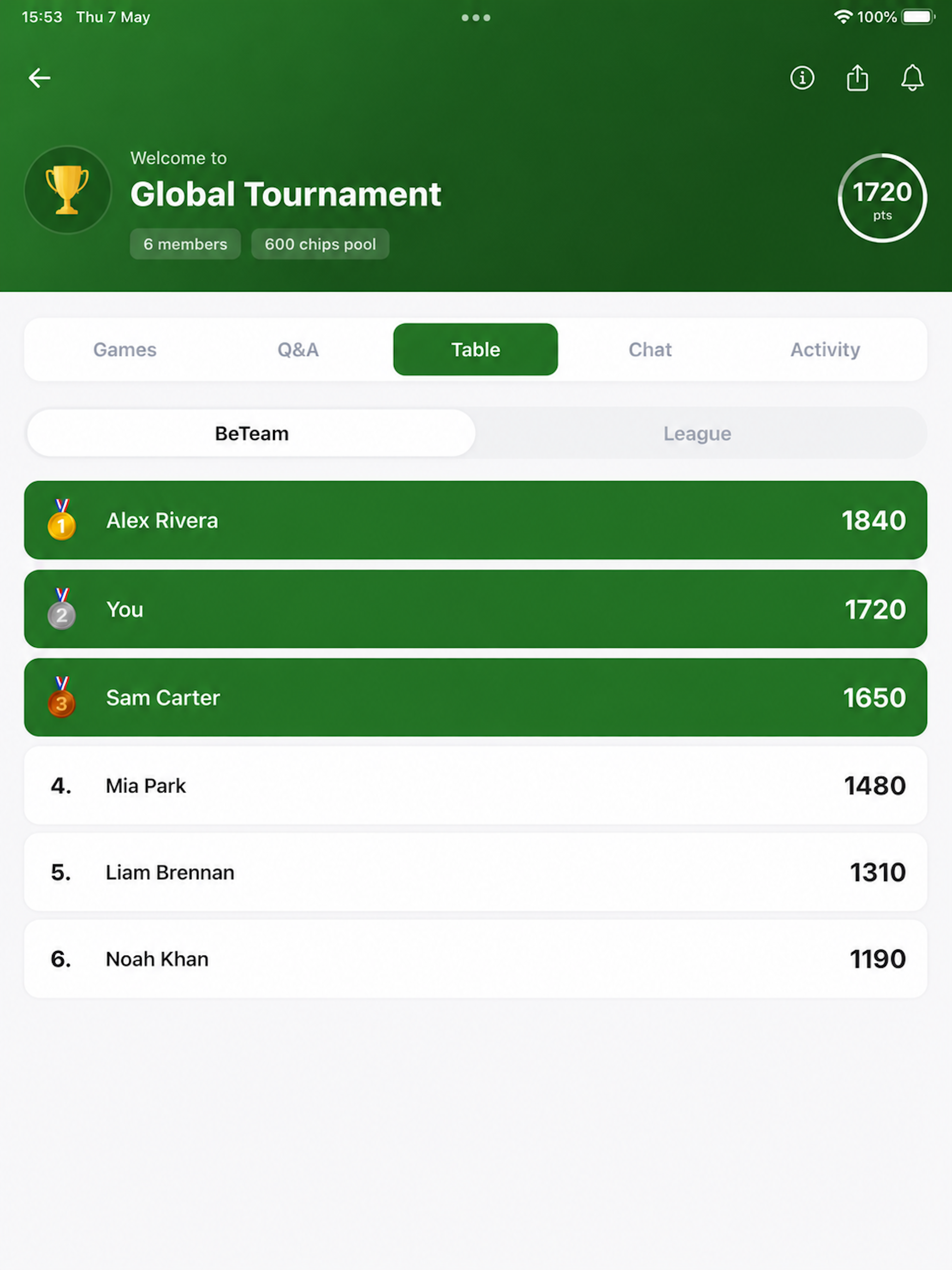 BeTeam: Sports Predictions screenshot 6