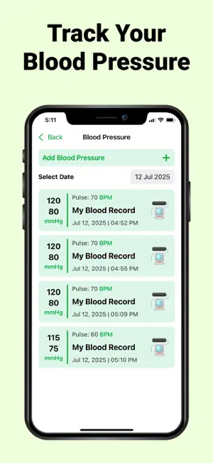 Blood Pressure Monitor:Tracker screenshot 3
