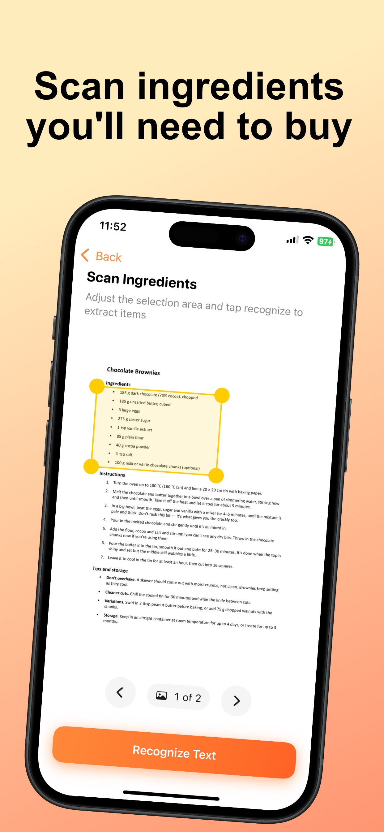 Screenshot 4 of Photo Recipe Saver